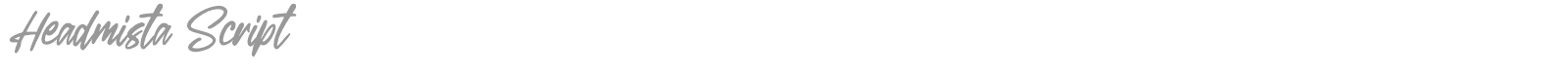 Headmista Script font preview